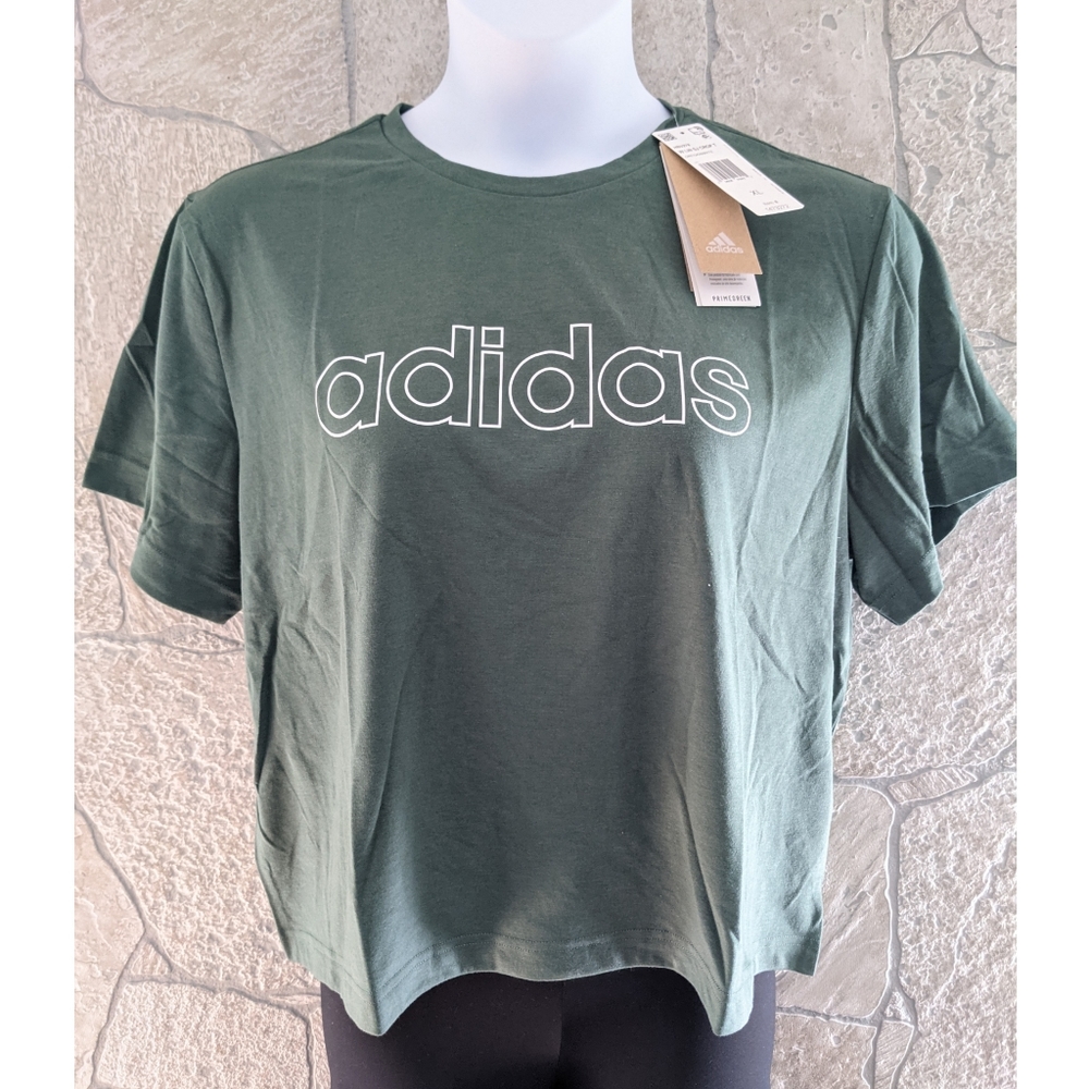 XL, Adidas Aeroready Ladies' Logo Crop Tee